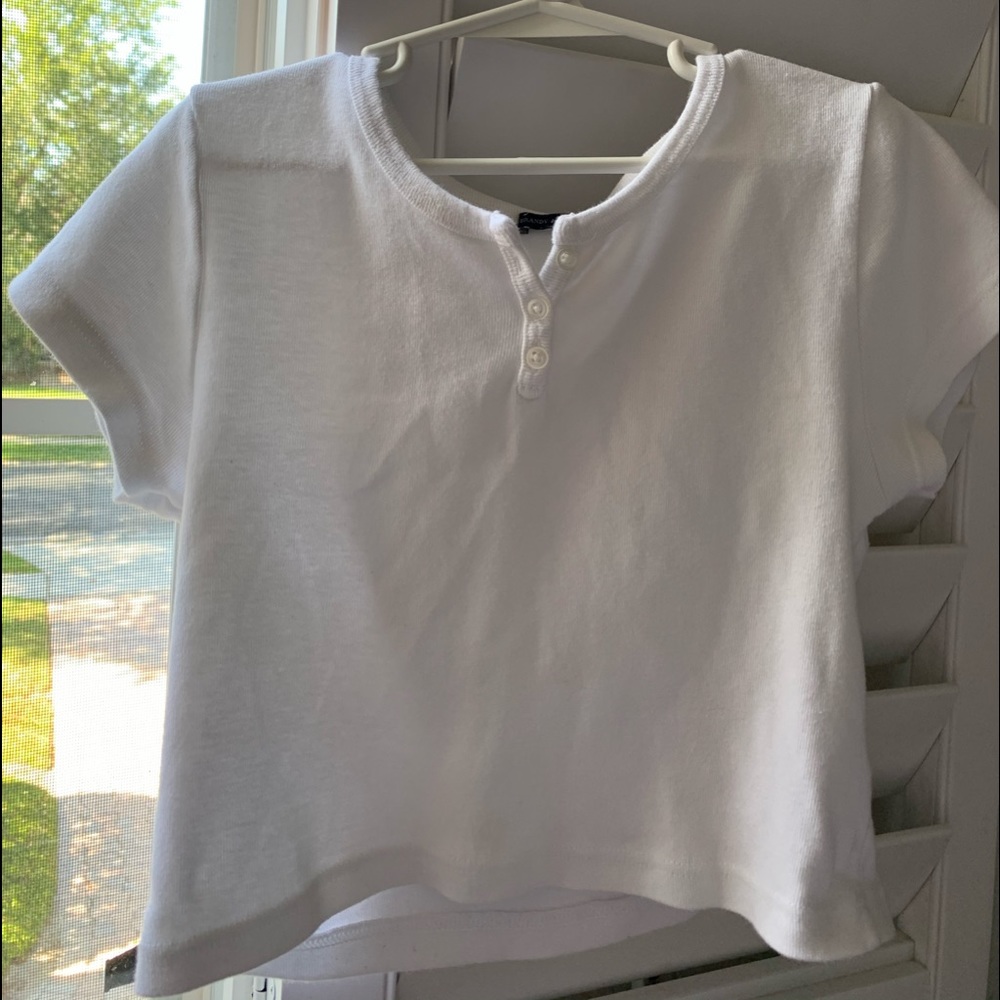 brandy Melville white crop top